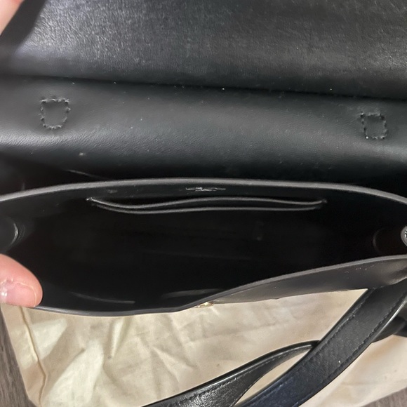 Tory Burch T Mini Ladies Black Leather Satchel 36777-009 - Picture 7 of 10